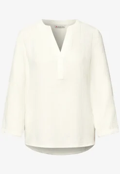 3/4-mouwen blouse in mousseline kwaliteit