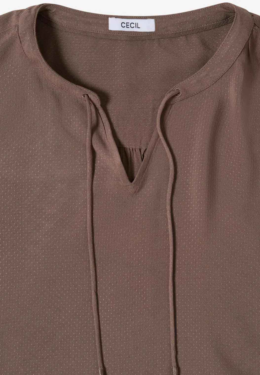 3/4-mouwen blouse met gespleten hals