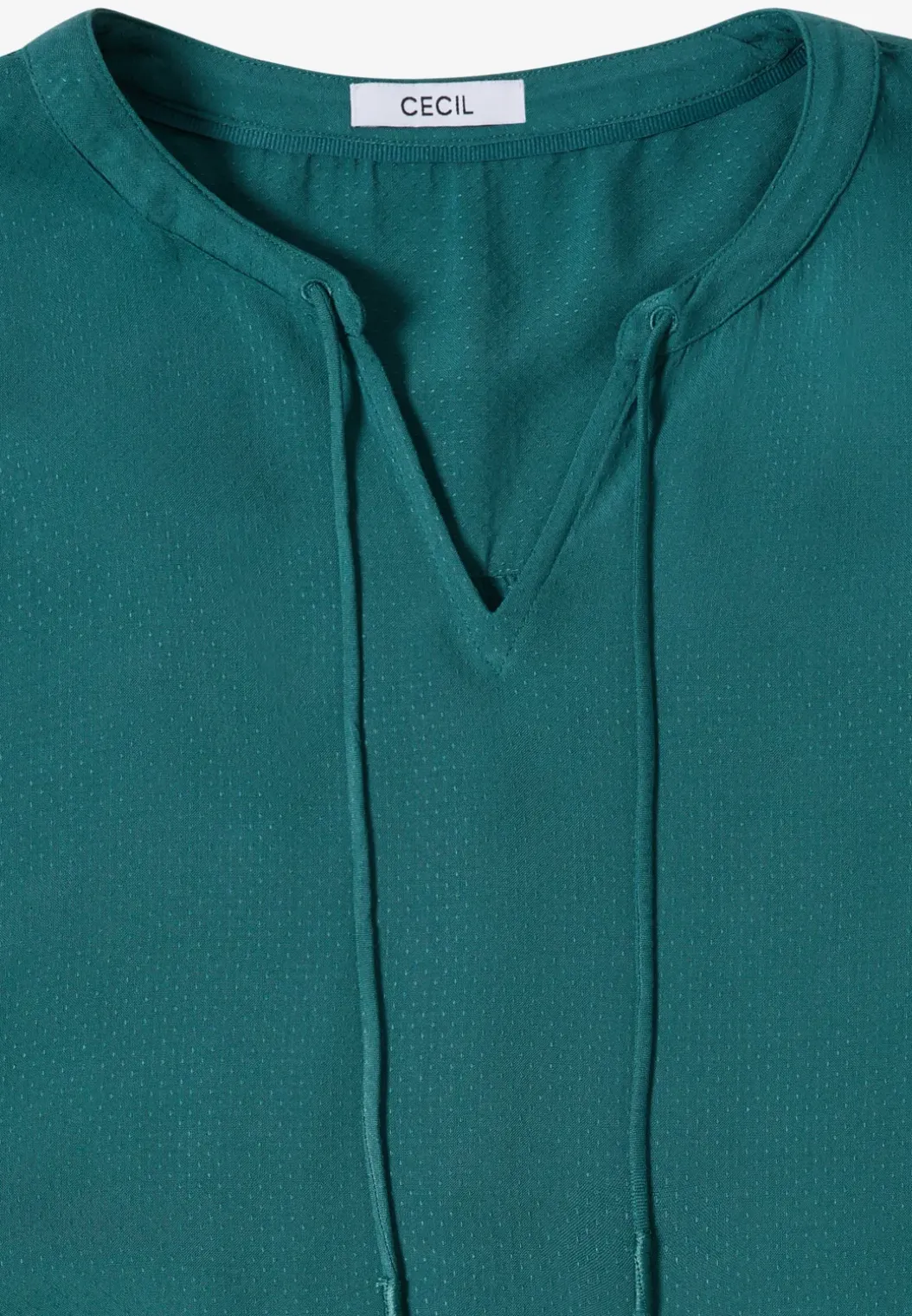 3/4-mouwen blouse met gespleten hals