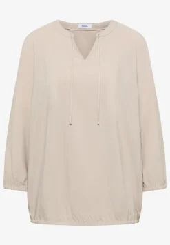 3/4-mouwen blouse met gespleten hals