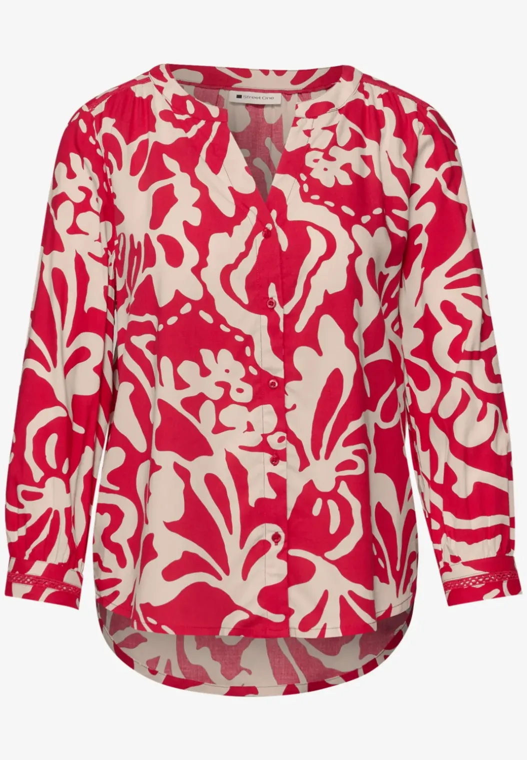 3/4-mouwen blouse met getapete details