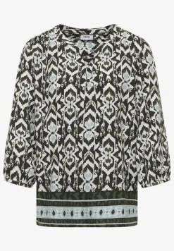 3/4-mouwen blouse met grafisch patroon