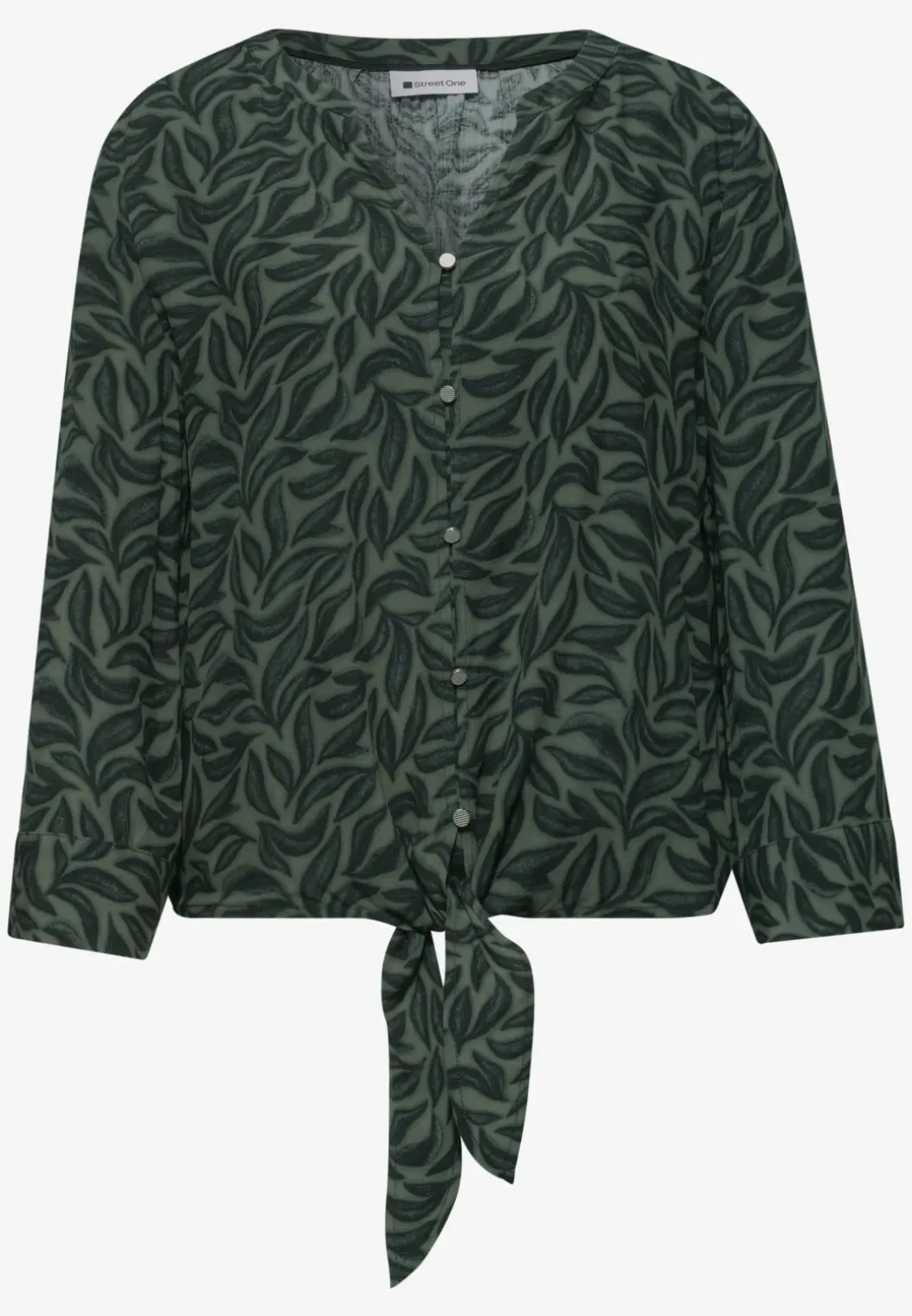 3/4-mouwen blouse met knoopdetail