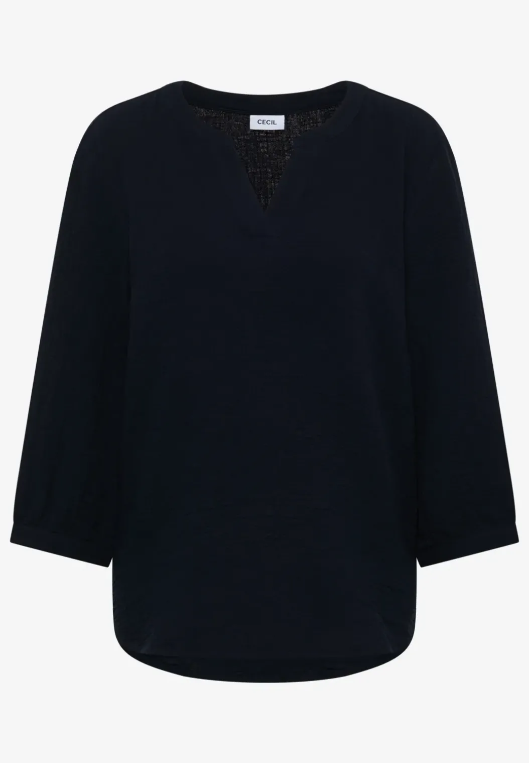 3/4-mouwen blouse van mousseline
