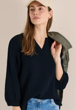 3/4-mouwen blouse van mousseline
