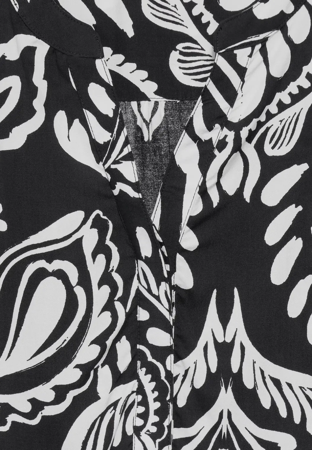 Mouwloze blouse met print