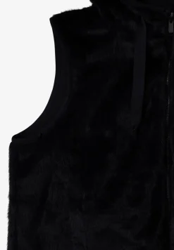 Omkeerbaar vest van imitatiebont