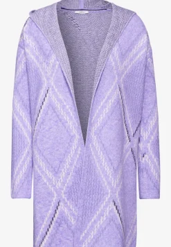 Open vest met capuchon