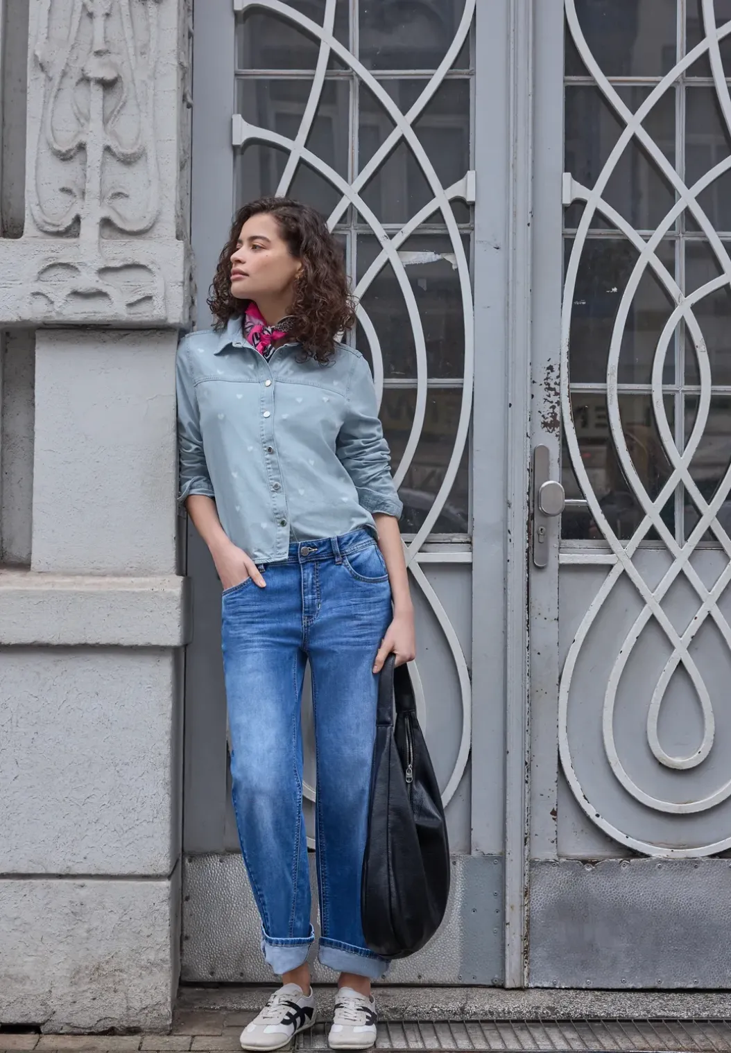 Overhemd blouse met hart details