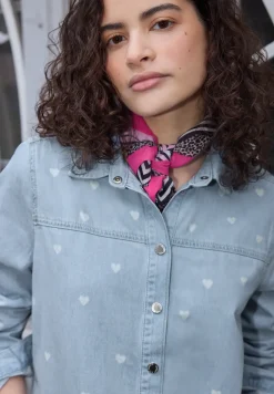 Overhemd blouse met hart details