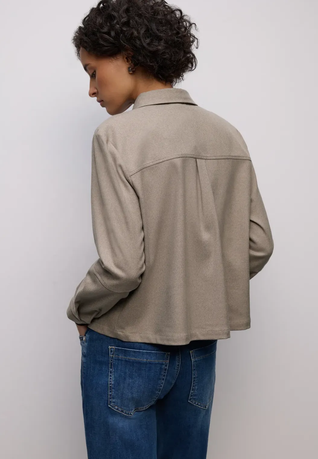 Overhemd blouse met zakken