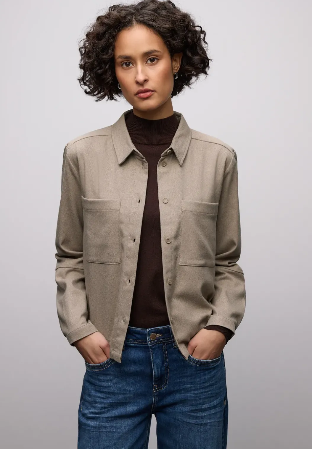 Overhemd blouse met zakken