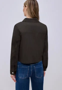 Overhemd in sliklook met knoopsluiting