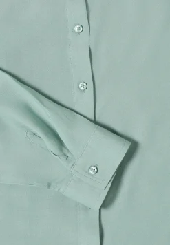 Overhemdblouse in effen kleur