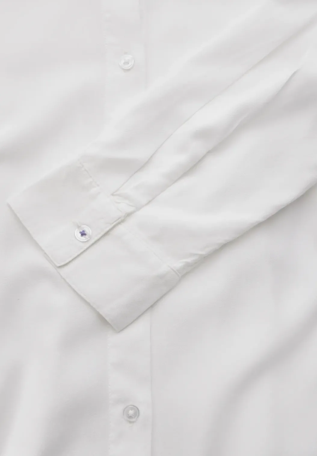 Overhemdblouse in effen kleur