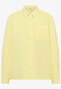 Overhemdblouse in effen kleur