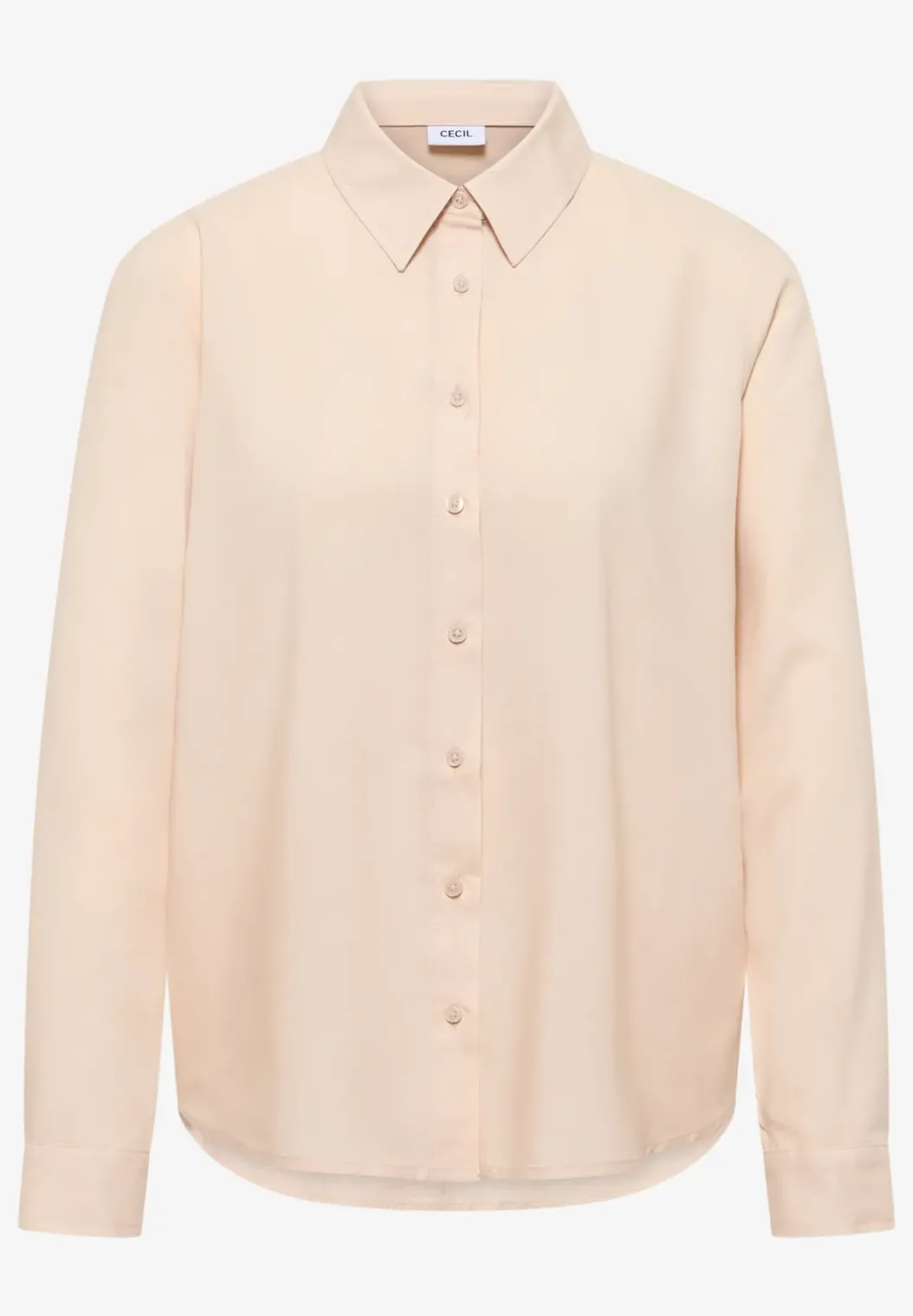 Overhemdblouse in effen kleur