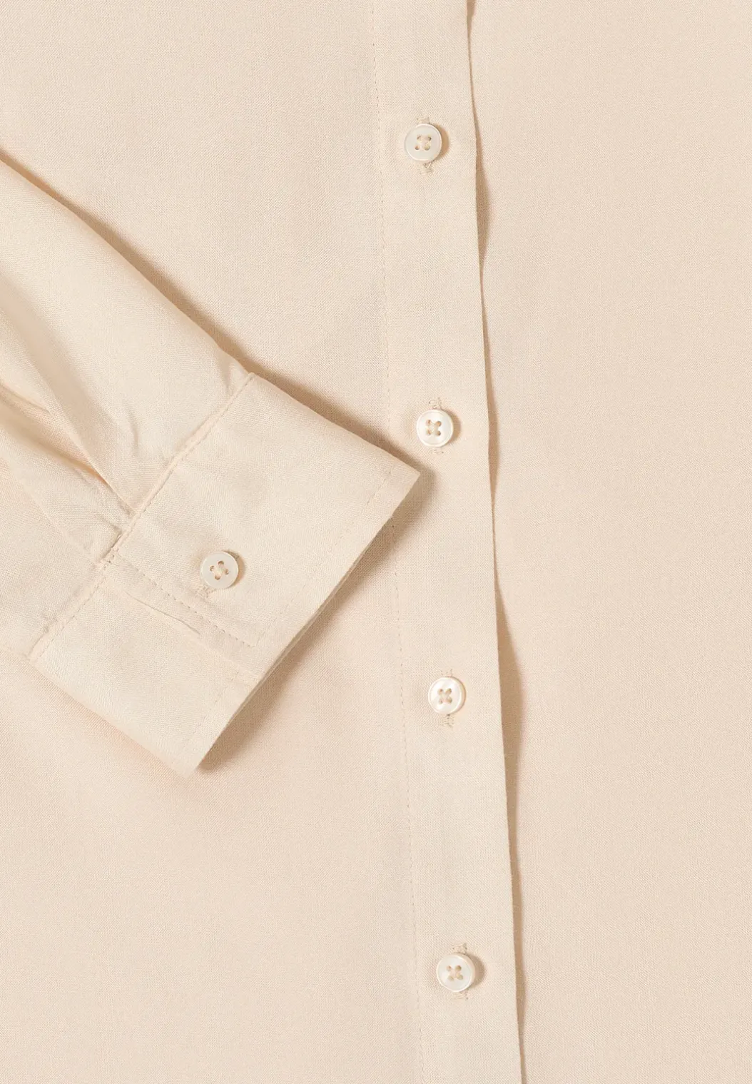 Overhemdblouse in effen kleur