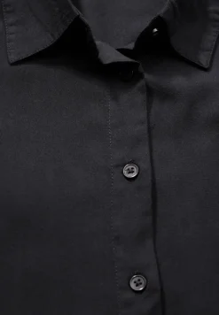 Overhemdblouse in effen kleur