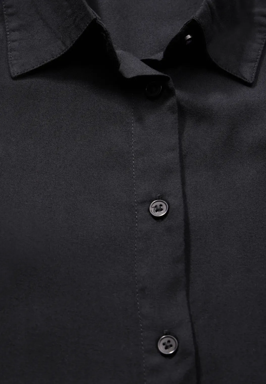 Overhemdblouse in effen kleur