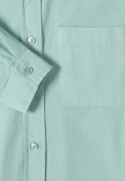 Overhemdblouse in effen kleur