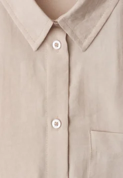Overhemdblouse met 3/4 mouwen en borstzak