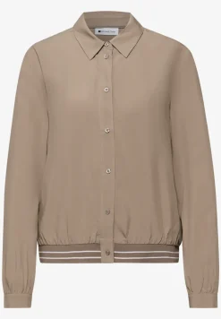 Overhemdblouse met college details