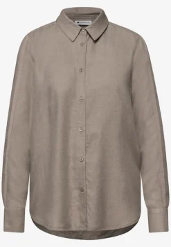 Overhemdblouse met getapete details