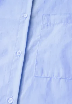 Overhemdblouse met glitterdetails