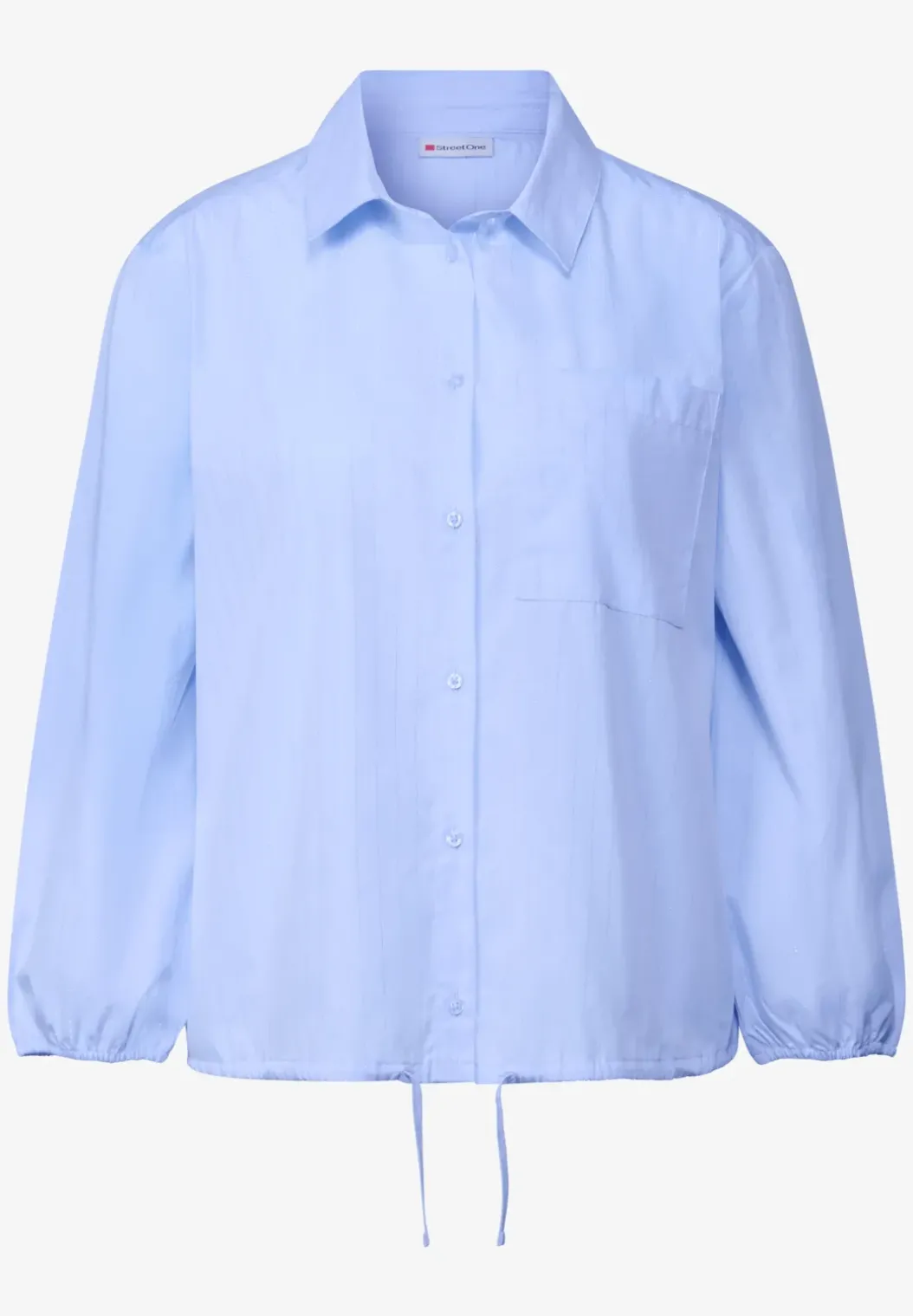 Overhemdblouse met glitterdetails