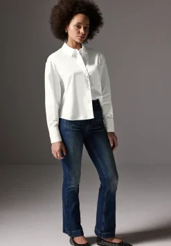 Overhemdblouse met knoopsluiting
