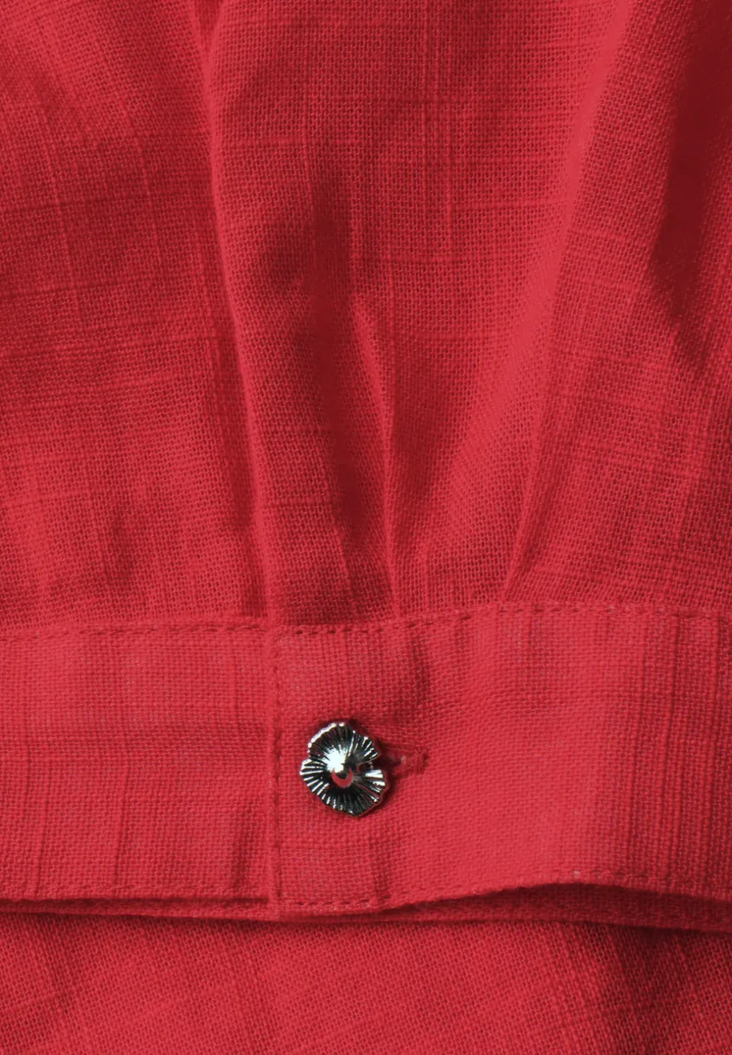 Overhemdblouse met korte mouwen in effen kleur