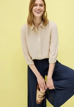 Overhemdblouse met structuur