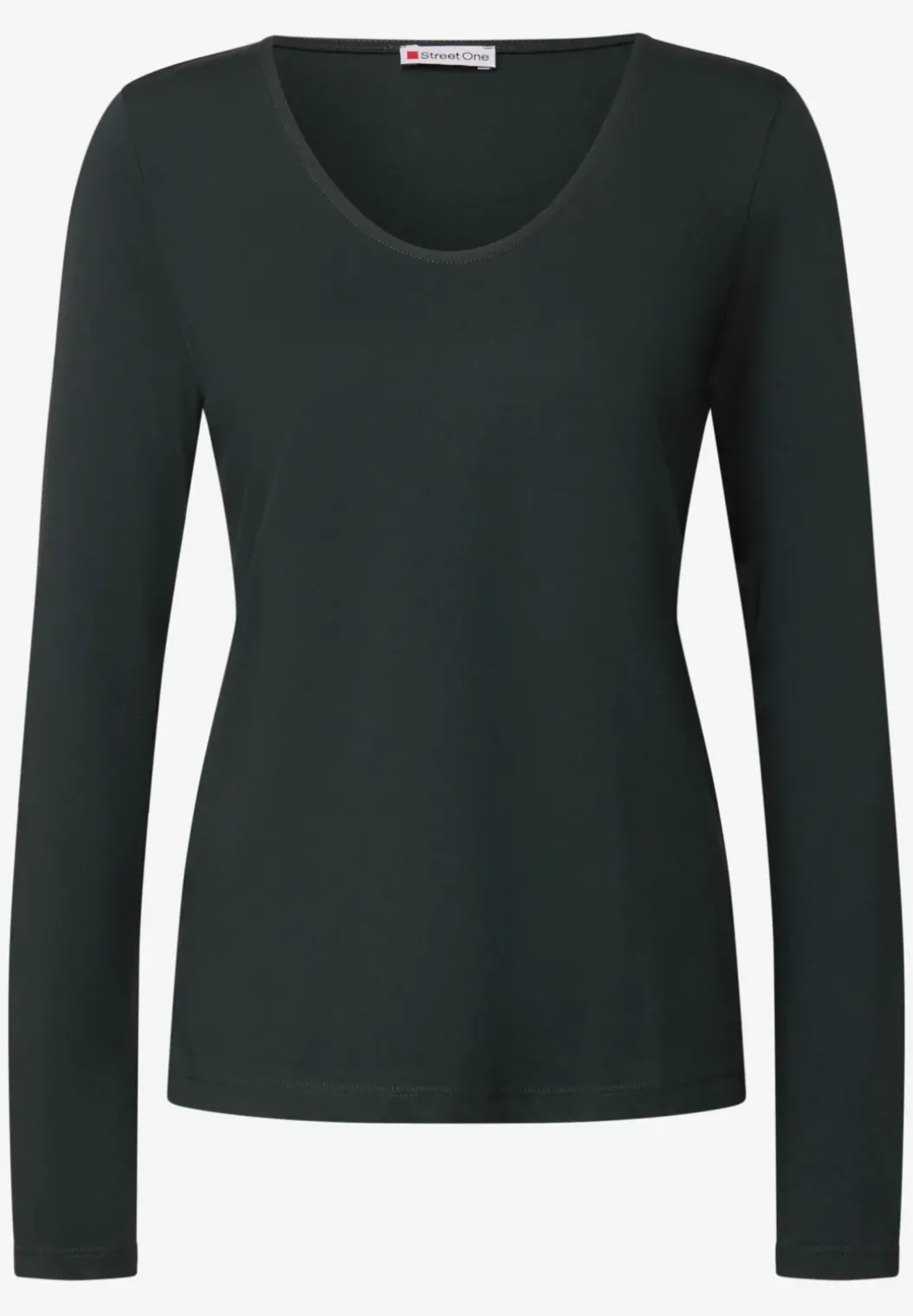 Overhemd met lange mouwen in effen kleur