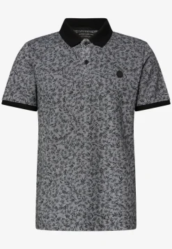 Oxford poloshirt met korte mouwen en print