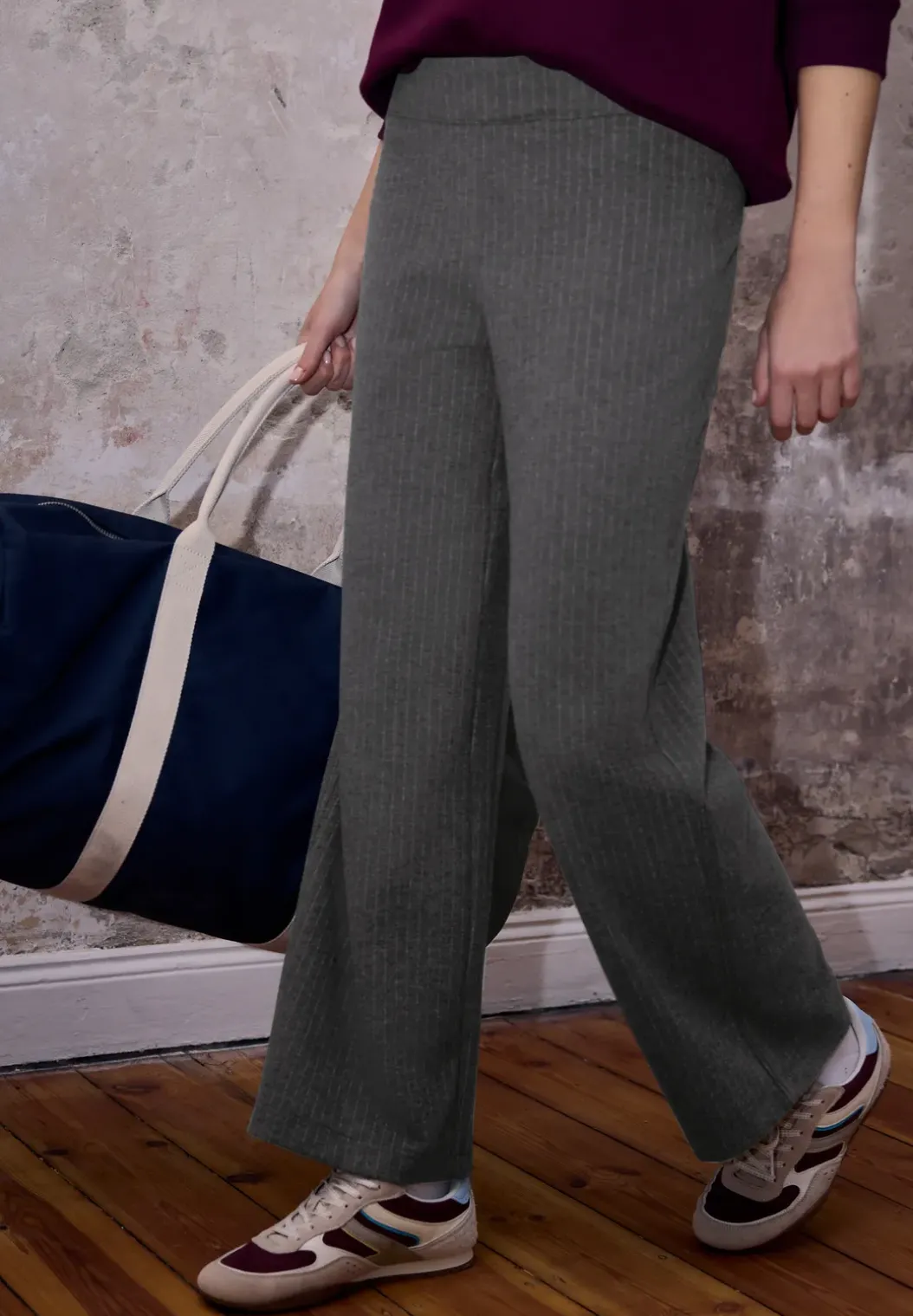 Pinstripe broek Wide Legs