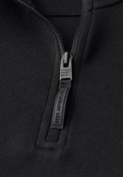 Piqué Troyer sweatshirt