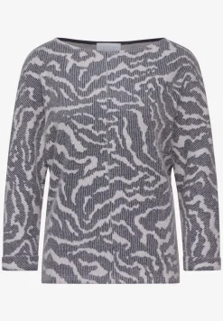 Pluizig shirt met patroon