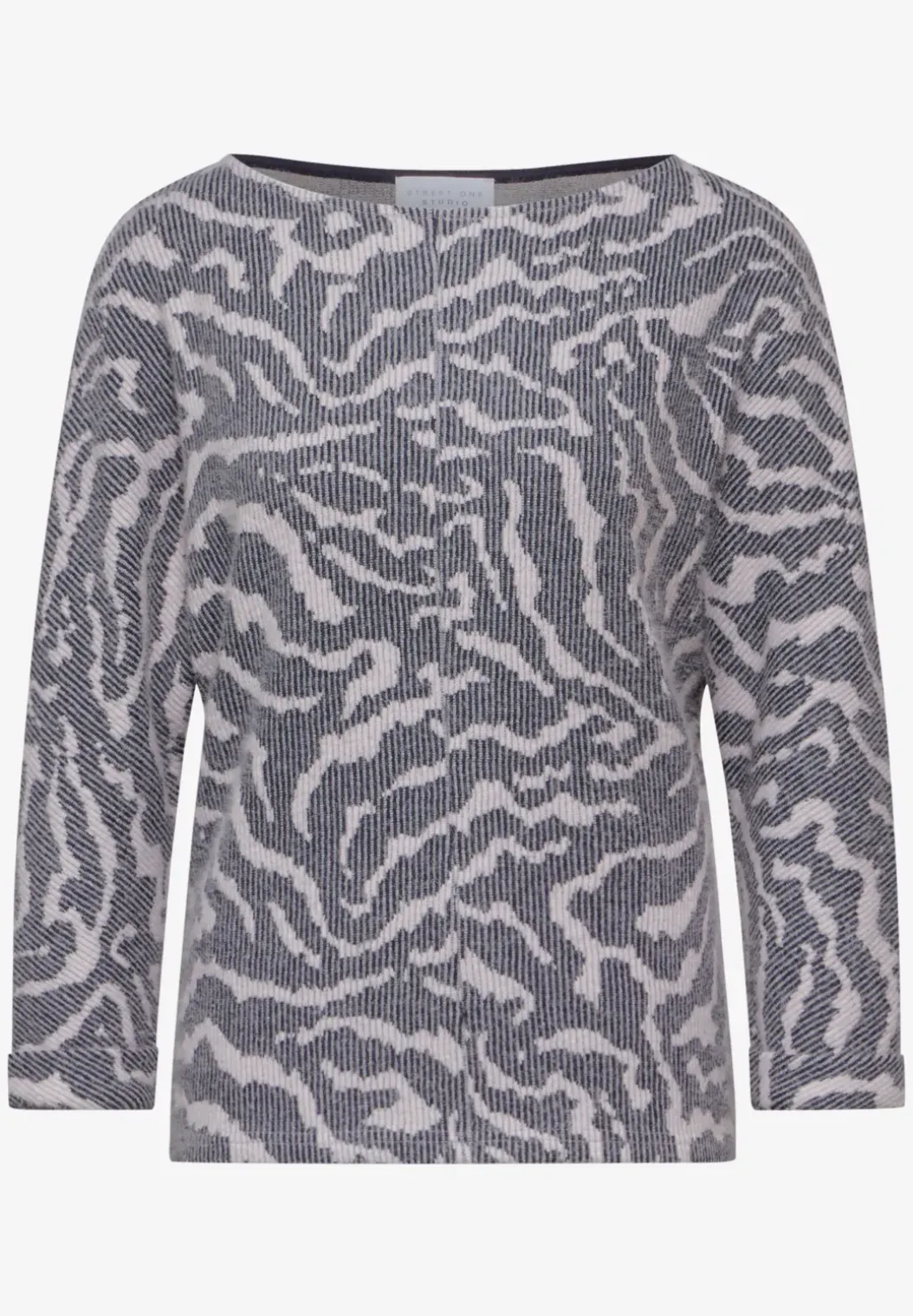 Pluizig shirt met patroon