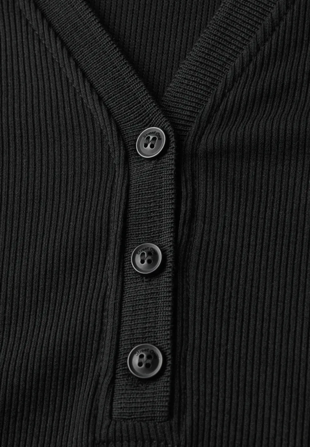 Polo-jurk met geribde structuur