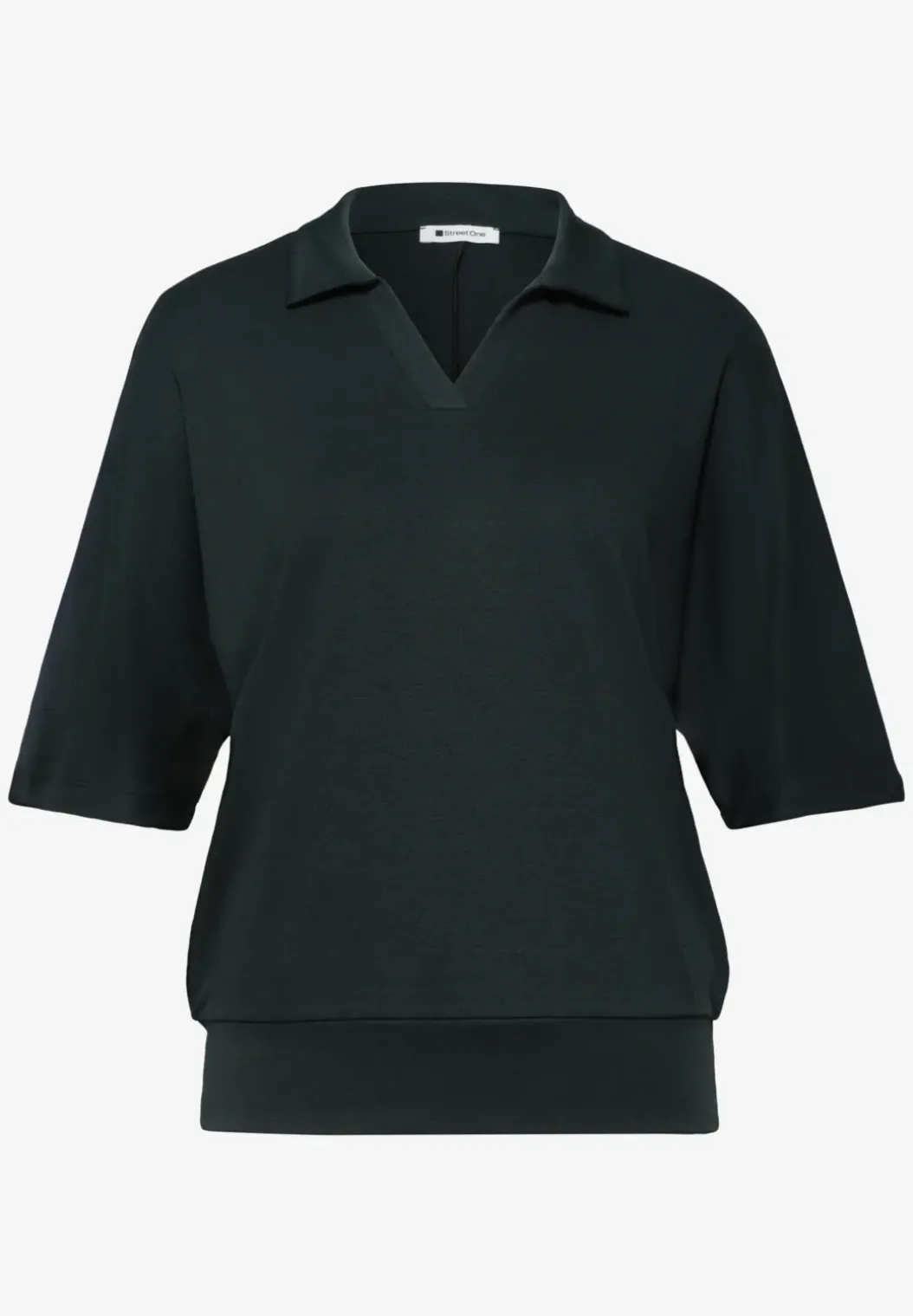 Poloshirt met elastische tailleband