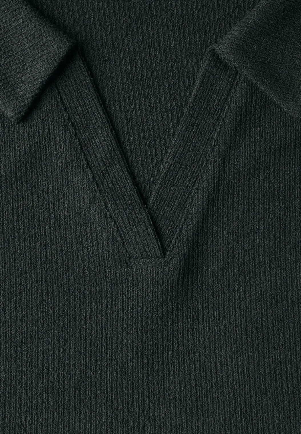 Poloshirt met gebreide look