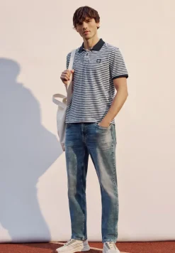 Poloshirt met korte mouwen in piquéstructuur