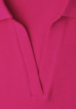 Poloshirt met korte mouwen en gespleten hals