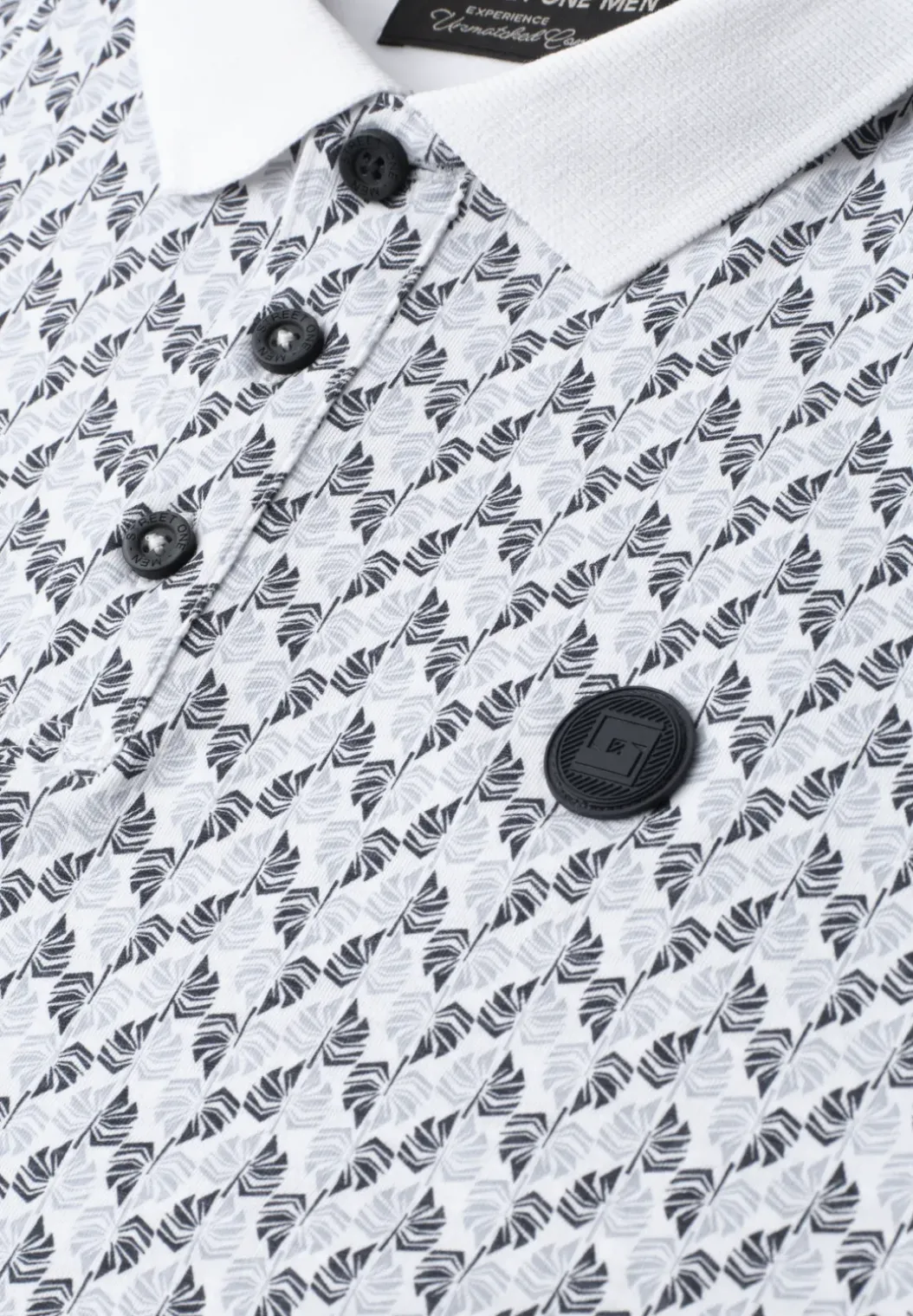 Poloshirt met korte mouwen en all-over print