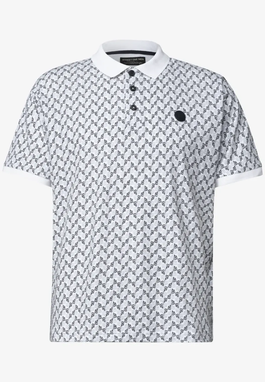 Poloshirt met korte mouwen en all-over print