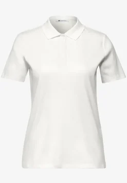Poloshirt met korte mouwen en geribde structuur