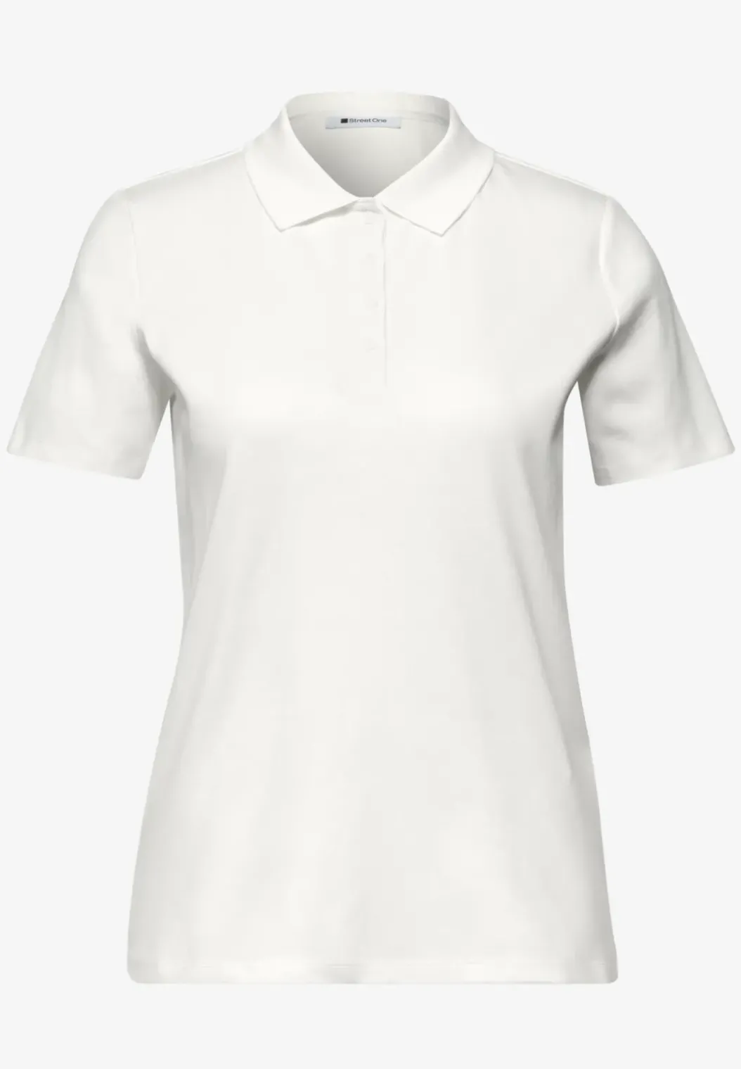 Poloshirt met korte mouwen en geribde structuur