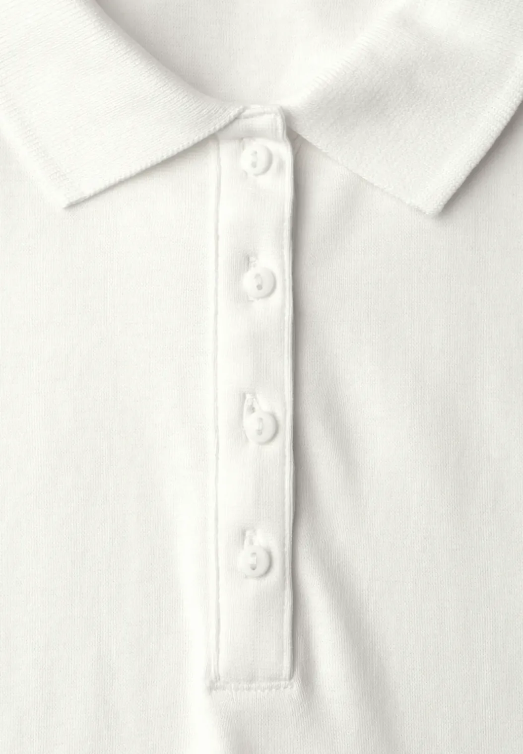 Poloshirt met korte mouwen en geribde structuur