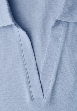 Poloshirt met korte mouwen en gespleten hals